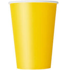 Yellow  Sunshine Paper Cups, 9oz