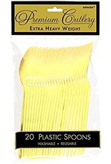Yellow Plastic Spoon