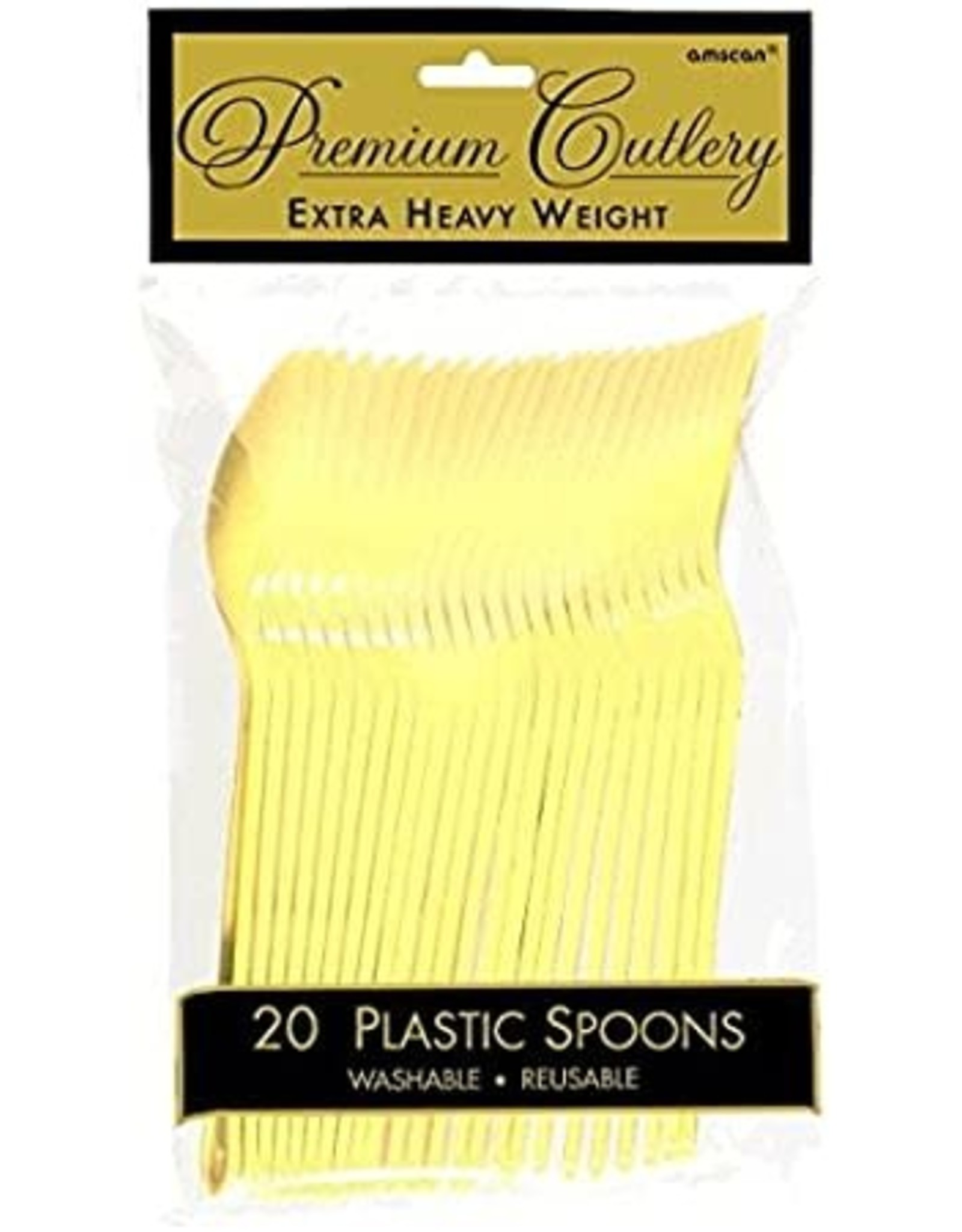 Yellow Plastic Spoon