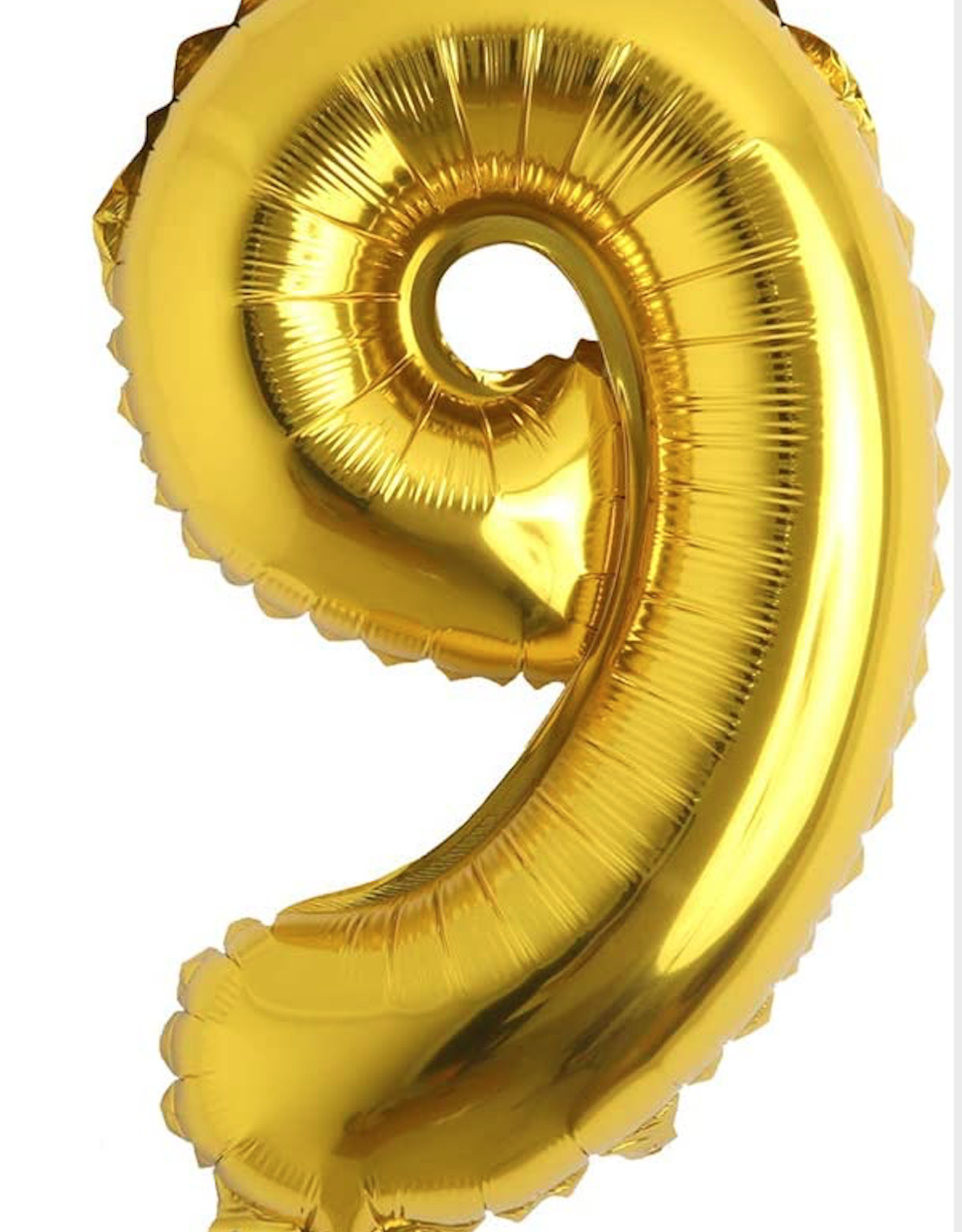 16" Gold Mylar Number Balloons