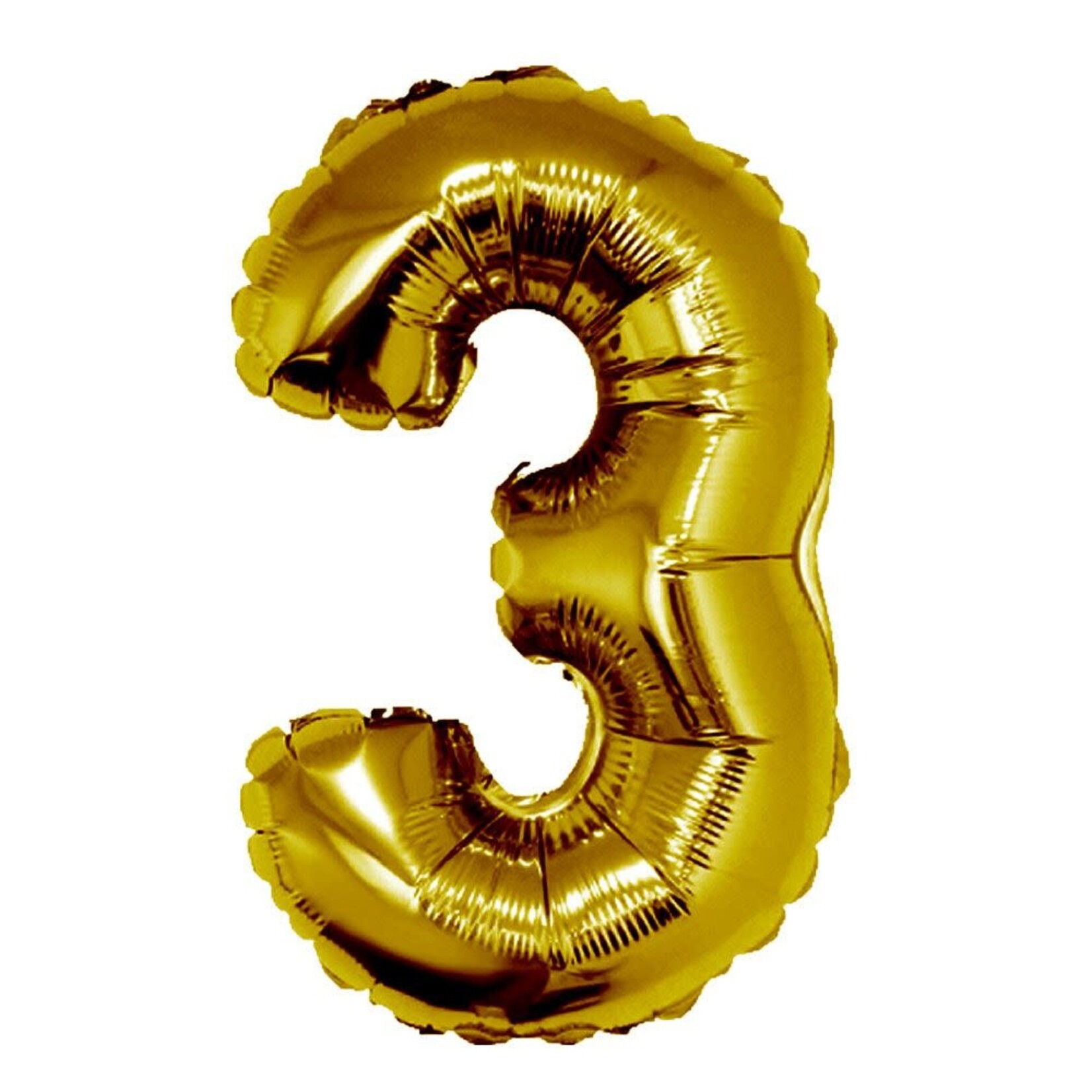 34" Gold Mylar Number Balloons