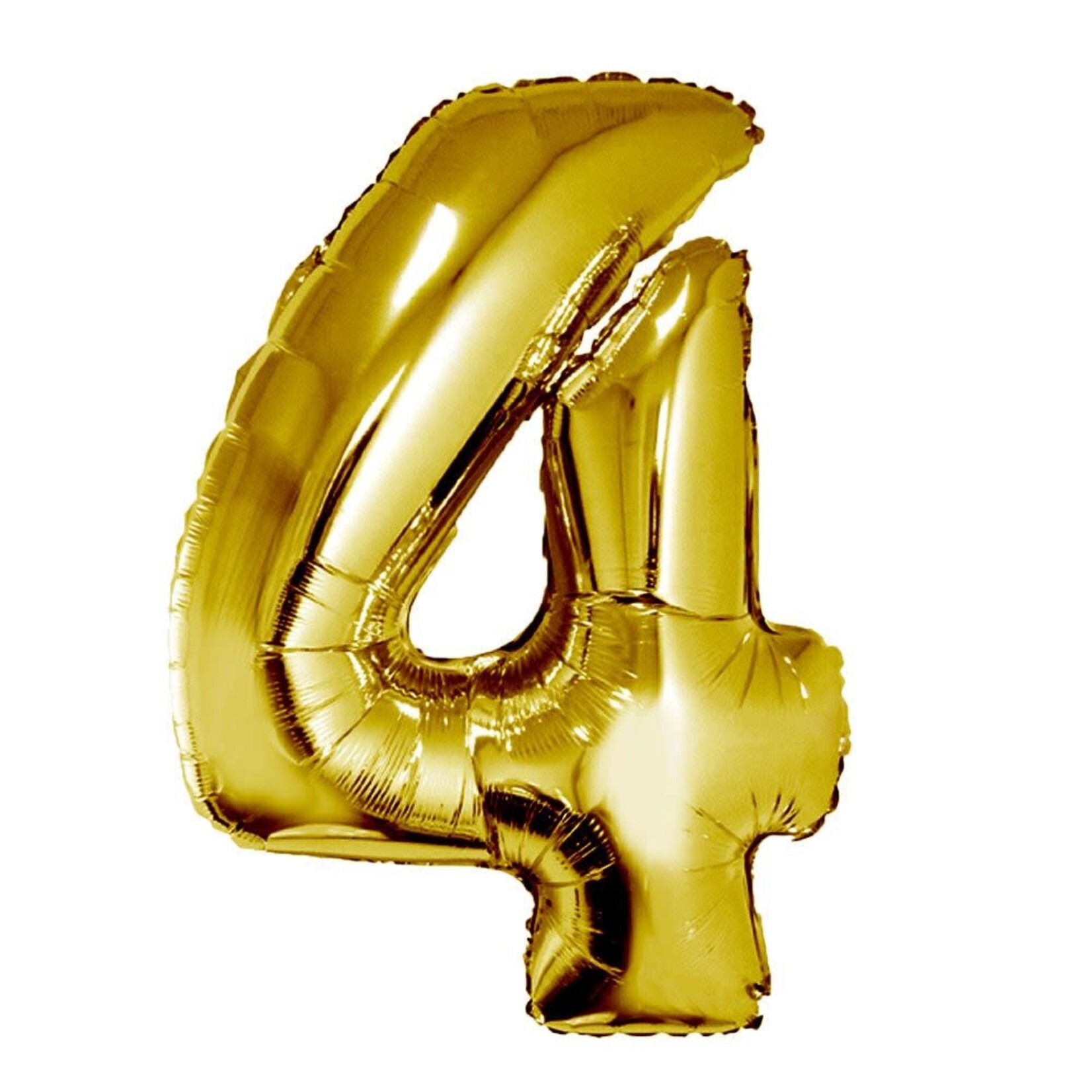 34" Gold Mylar Number Balloons
