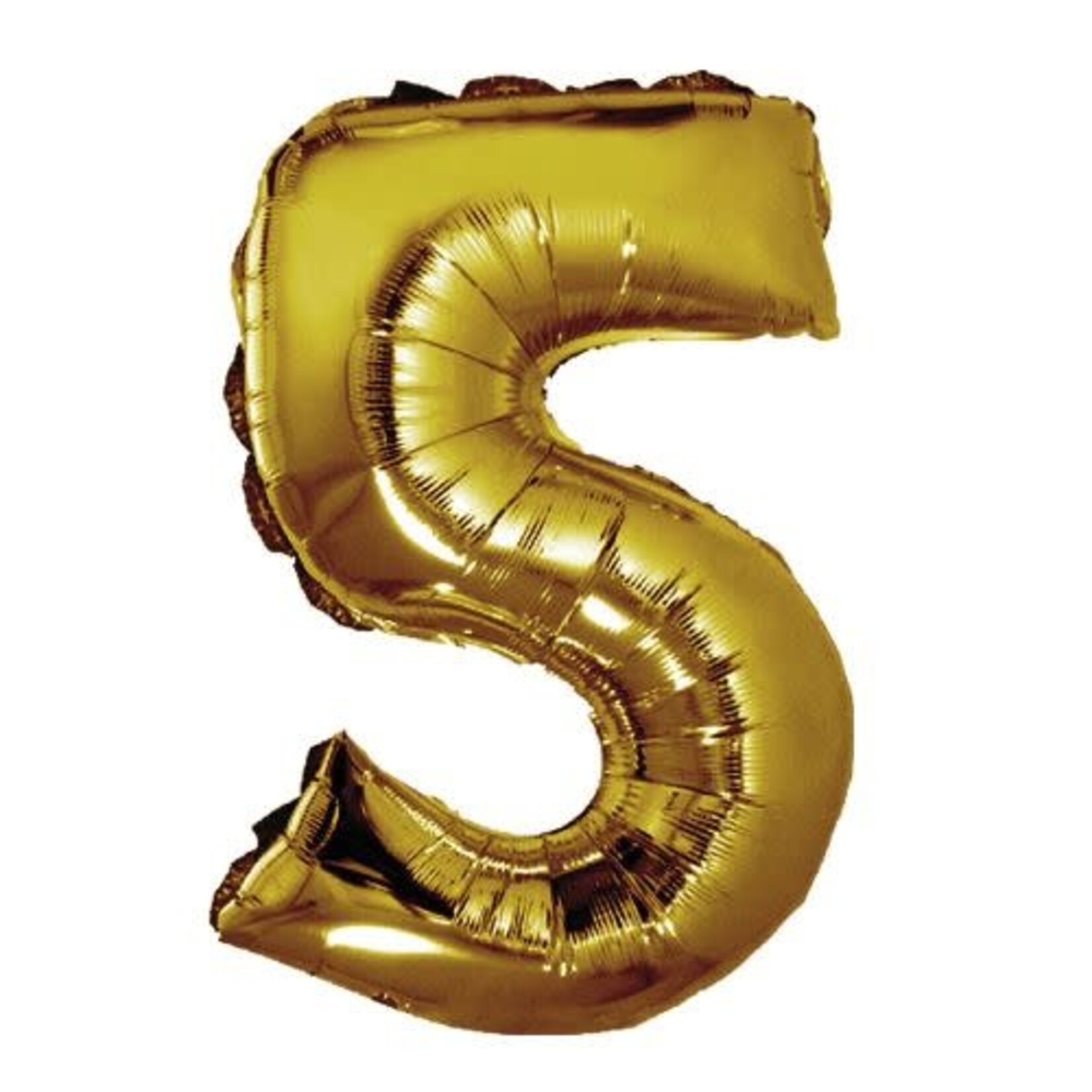 34" Gold Mylar Number Balloons