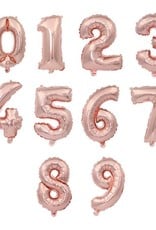 40" Rose Gold Mylar Number Balloons