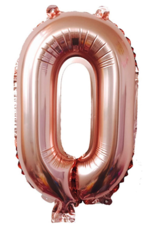 40" Rose Gold Mylar Number Balloons