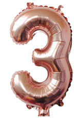 40" Rose Gold Mylar Number Balloons