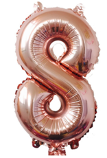 40" Rose Gold Mylar Number Balloons