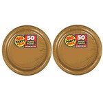 Big Party Pack Plates Gold 9'''