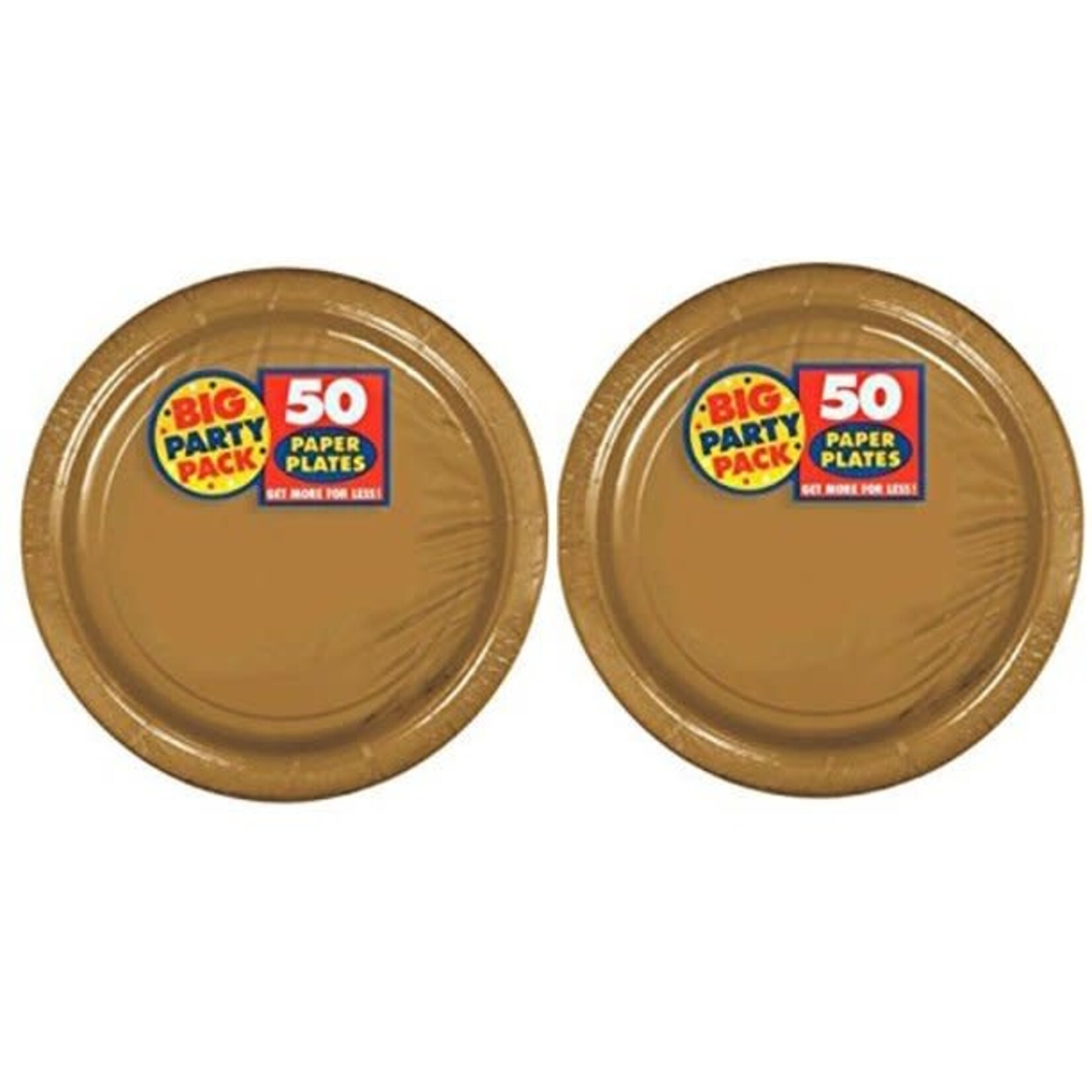 Big Party Pack Plates Gold 9'''