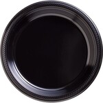 Big Party Plastic Plates black 10''