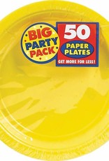 Big Party Yellow 7'' Plates