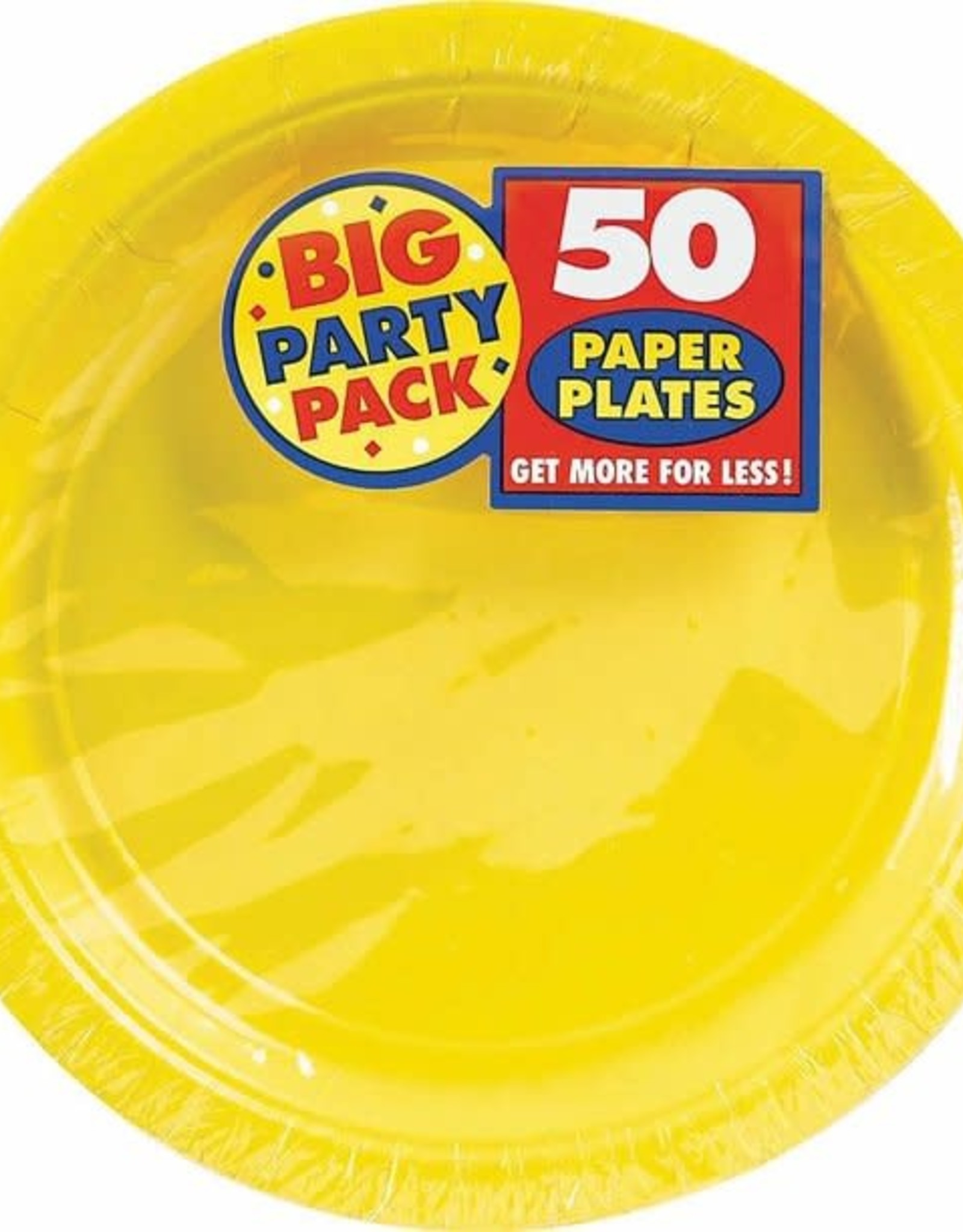 Big Party Yellow 7'' Plates