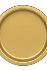 Gold 9" Luncheon Paper Plates
