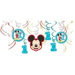 Mickey's Fun To Be one Foil Swirl Decorations (12 Pieces)