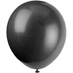 12"  Black Latex Balloons