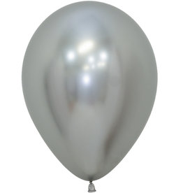 5'' Chrome Silver Latex Balloons