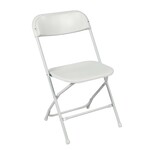 White Plastic Chair One Day Rental