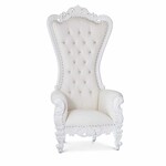 White Throne Chair