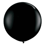 36" Black Latex Balloon 2ct