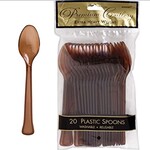 Chocolate Brown Premium Plastic Spoon