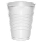 Frosty White Plastic Cups 12oz