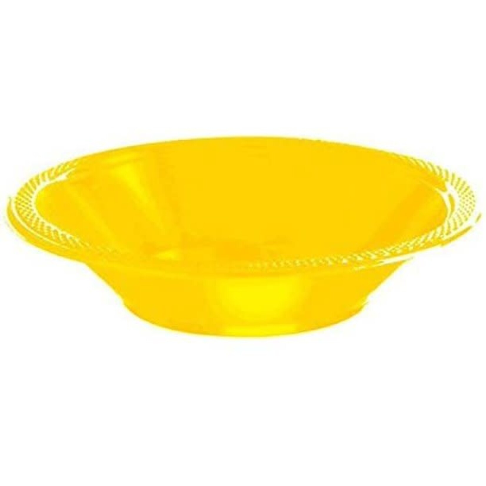Bright Yellow Plastic 12oz. Bowls