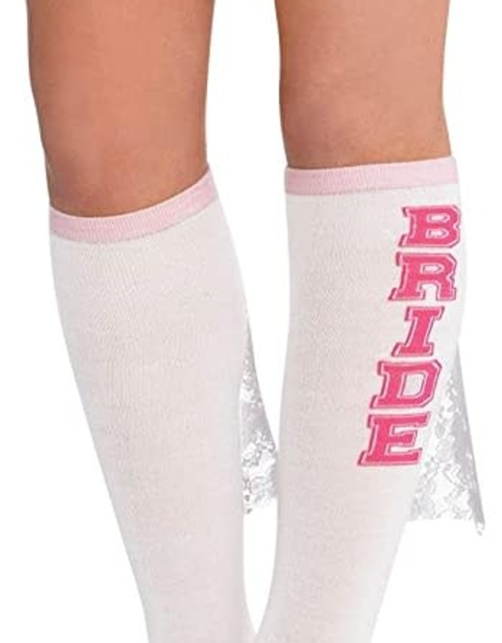 Wallys party factory Bride to Be Knee Socks - White