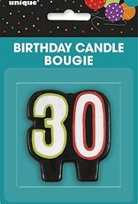 unique birthday candle number 30