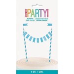 it’s a boy bunting cake topper