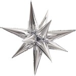 35'' Silver Magic Star Balloon