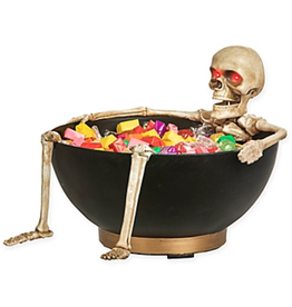 Animated Candy Bowl Laughing Skeleton