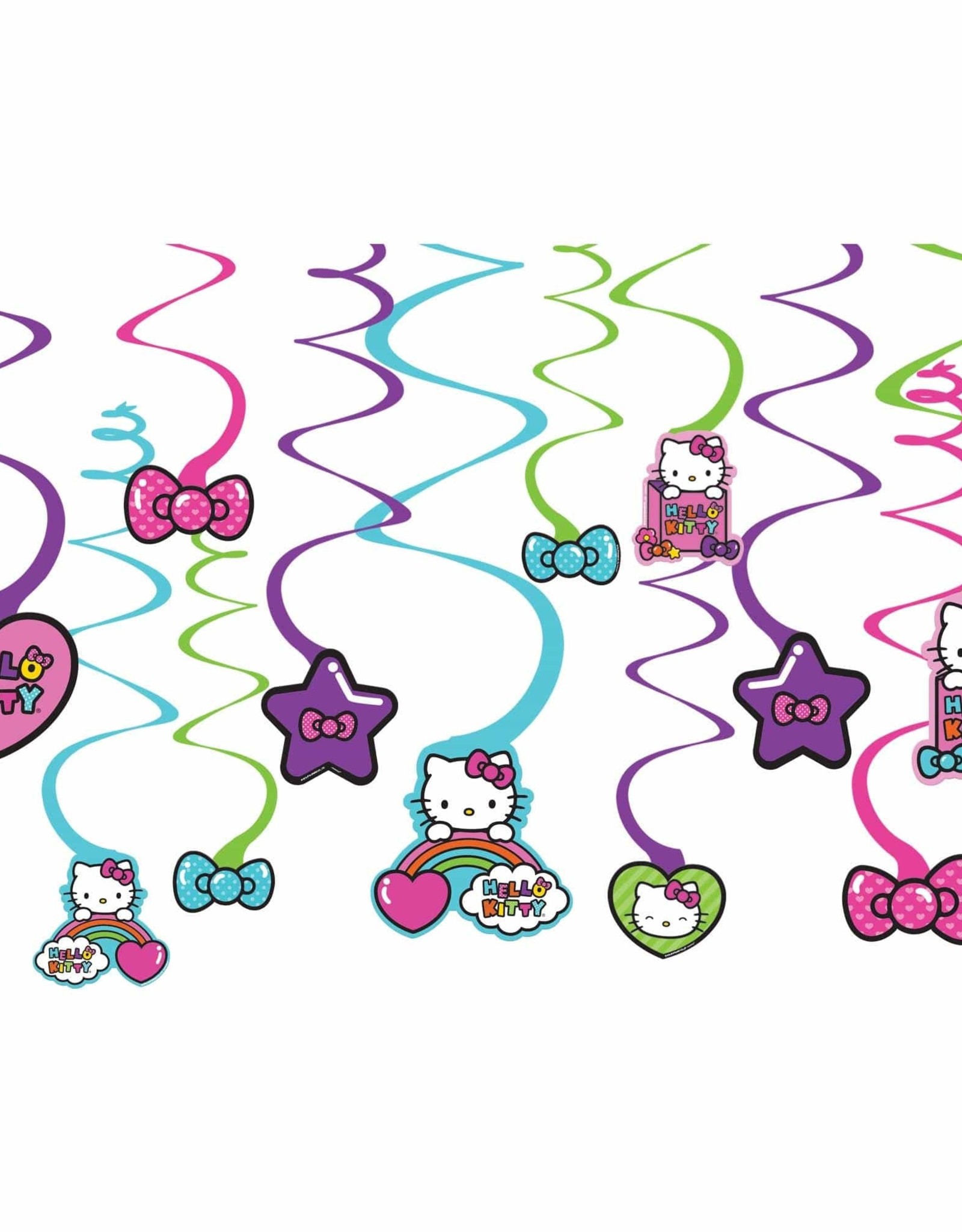 Swirl Decorations Hello Kitty 12Pack