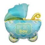 27" Foil Baby Boy Cairrage Balloon