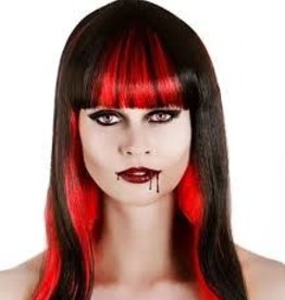 Red & Black Vampire Wig