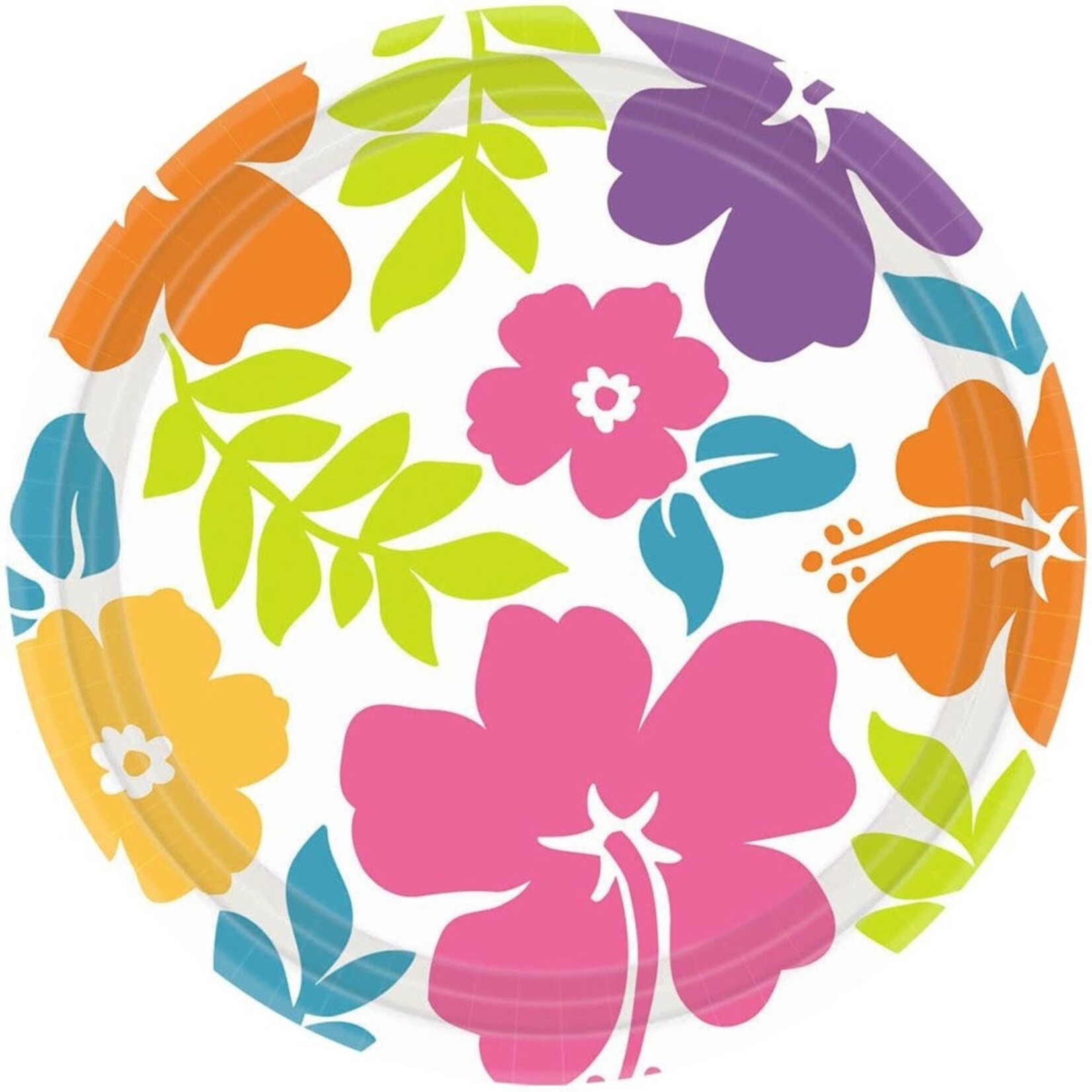 Hibiscus Plates 9in. 50Pack