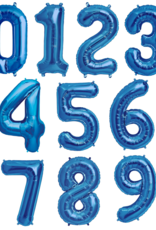 40" Royal Blue Mylar Number Balloons