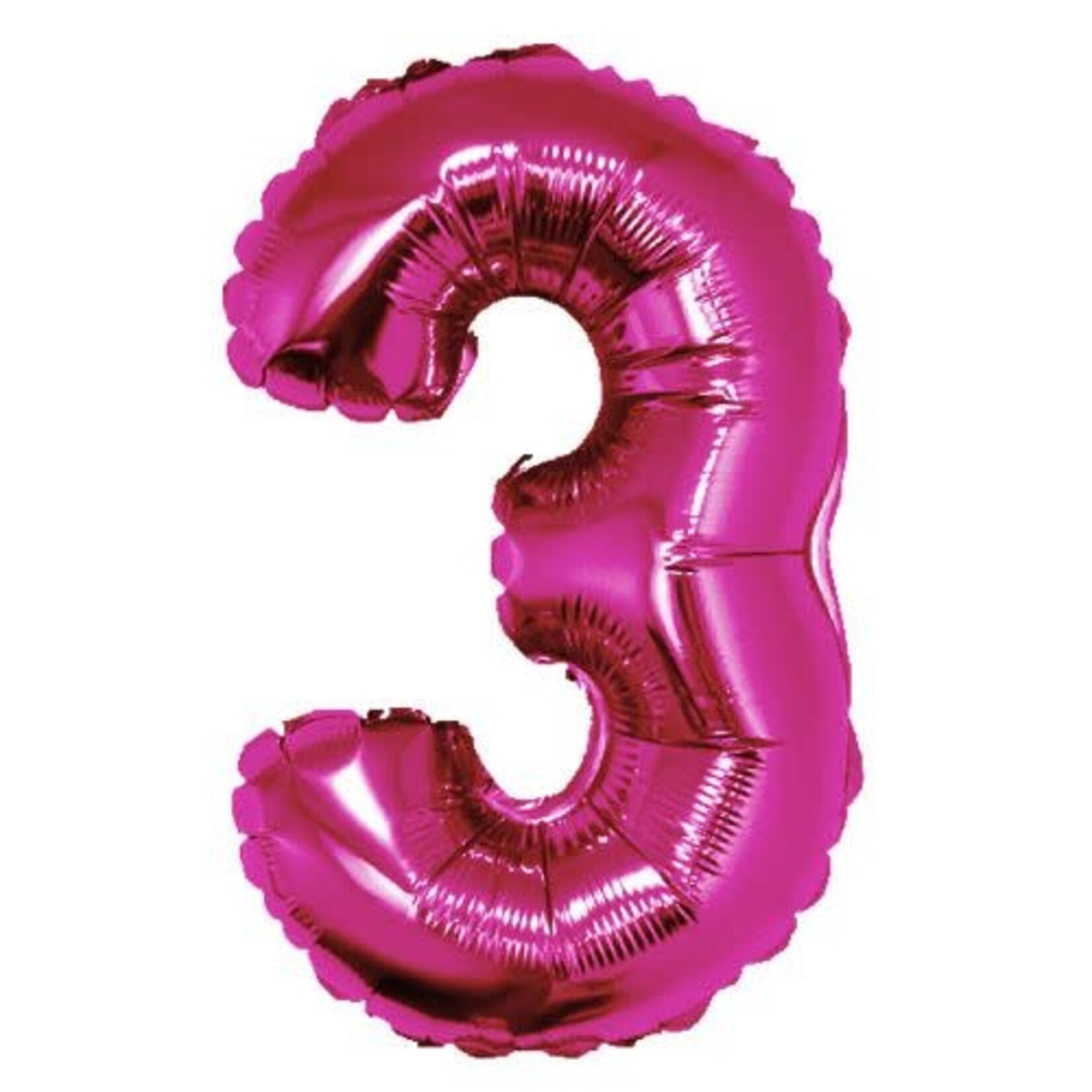 40" Hot Pink Mylar Number Balloons