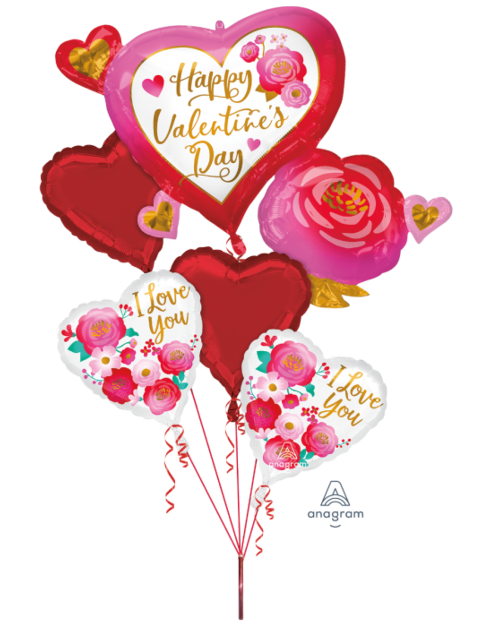 Hearts & Roses Valentine Bouquet
