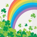 Wallys party factory St. Patricks Day Napkins Rainbow 16ct 2-ply