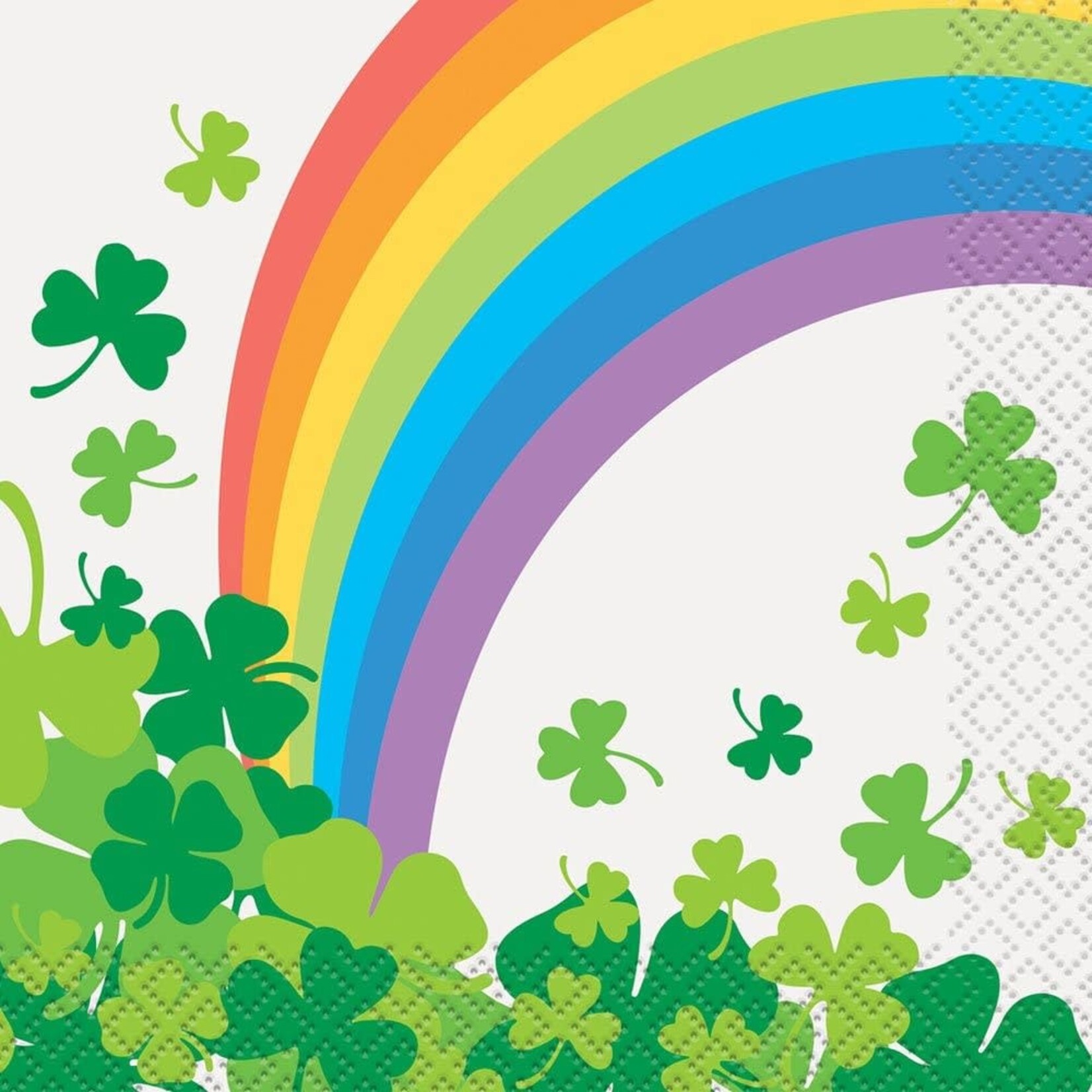 Wallys party factory St. Patricks Day Napkins Rainbow 16ct 2-ply