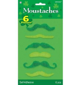 St. Patricks Moustaches 6 ct.