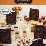 Amscan chalkboard menu party cards