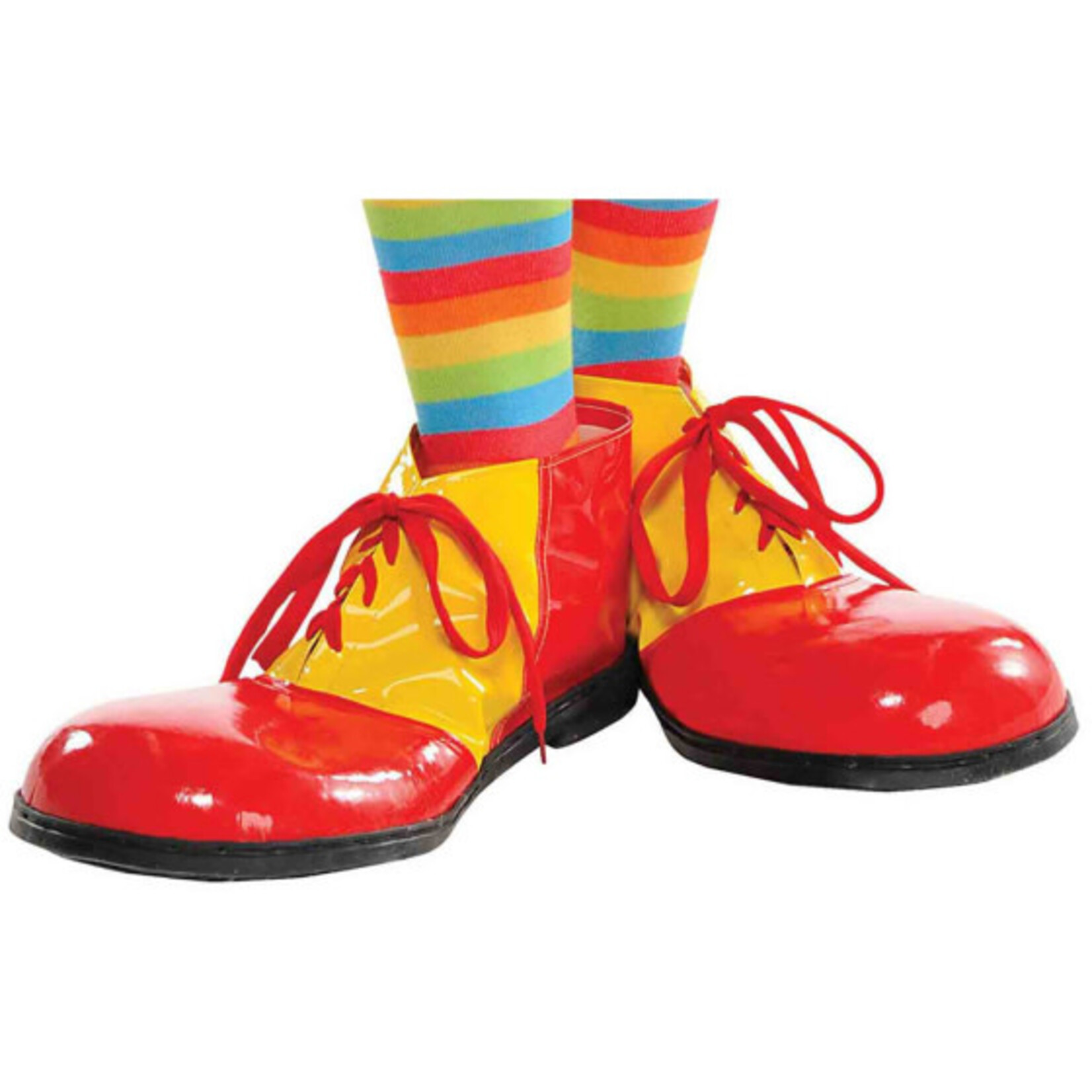 Clown Shoes Adult Red and Yellow