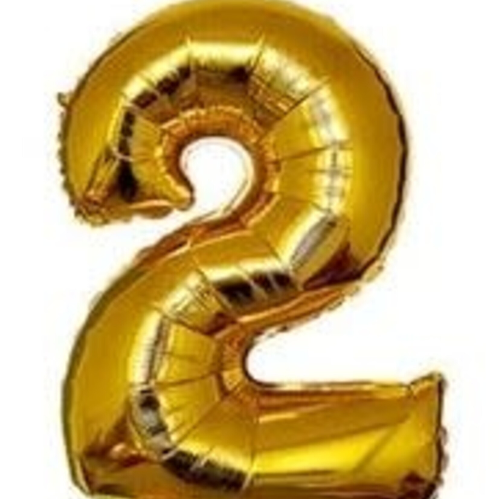 34" Gold Mylar Number Balloons