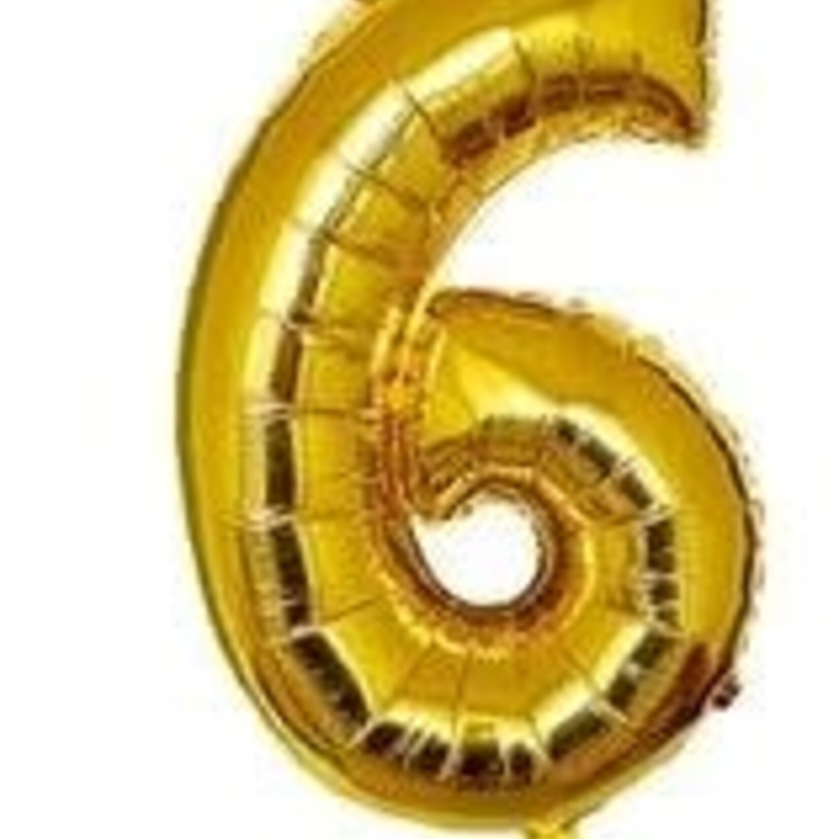34" Gold Mylar Number Balloons