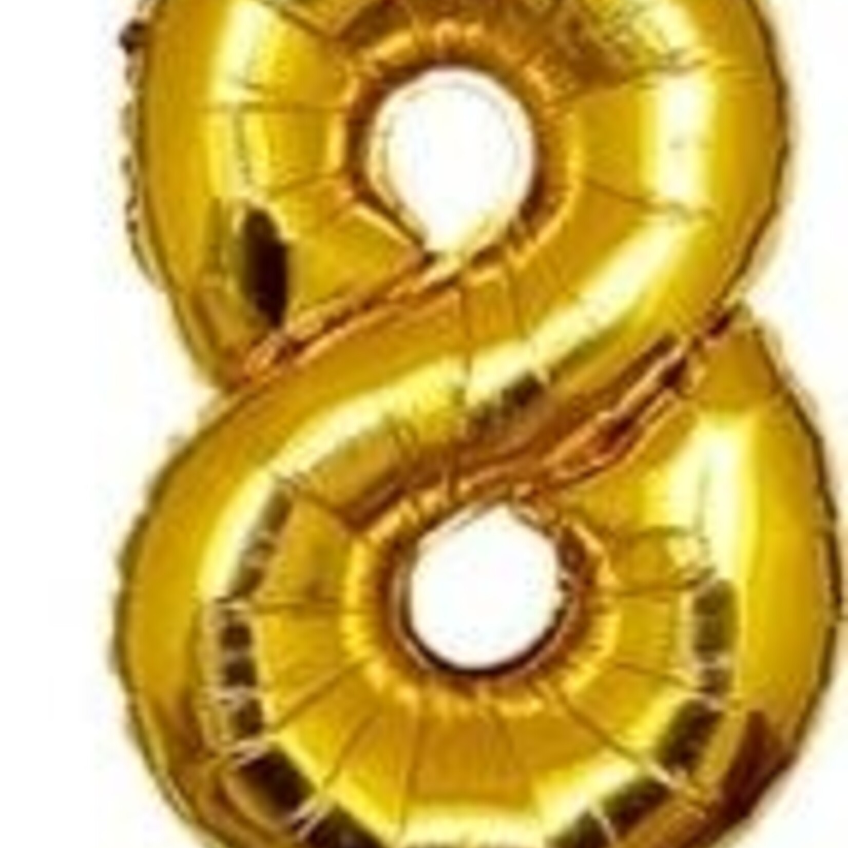 34" Gold Mylar Number Balloons