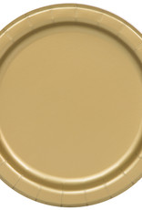 amscan small gold cake plates