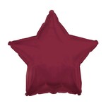 18" Maroon Star Mylar