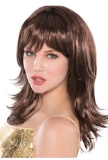 Brown Feather Shag Wig