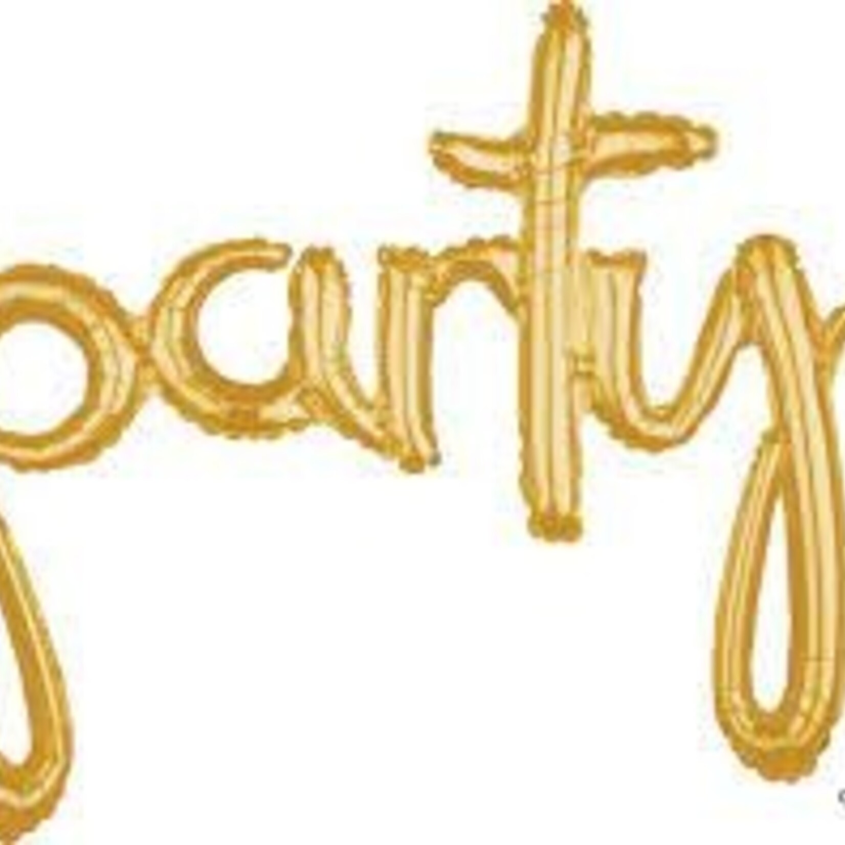 BLLN SCRIPT PHRASE "PARTY" GLD